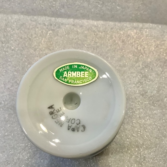 Vintage Capa Negra Espresso Coffee Cup Porcelain Pedestal With Zorro Set of 2 - Picture 7 of 9